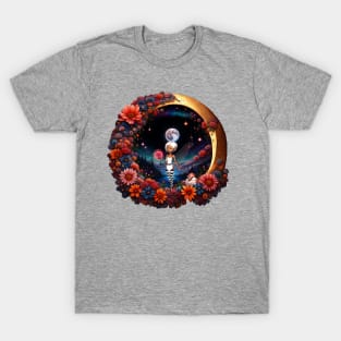 Cute fairy in the moon light. T-Shirt